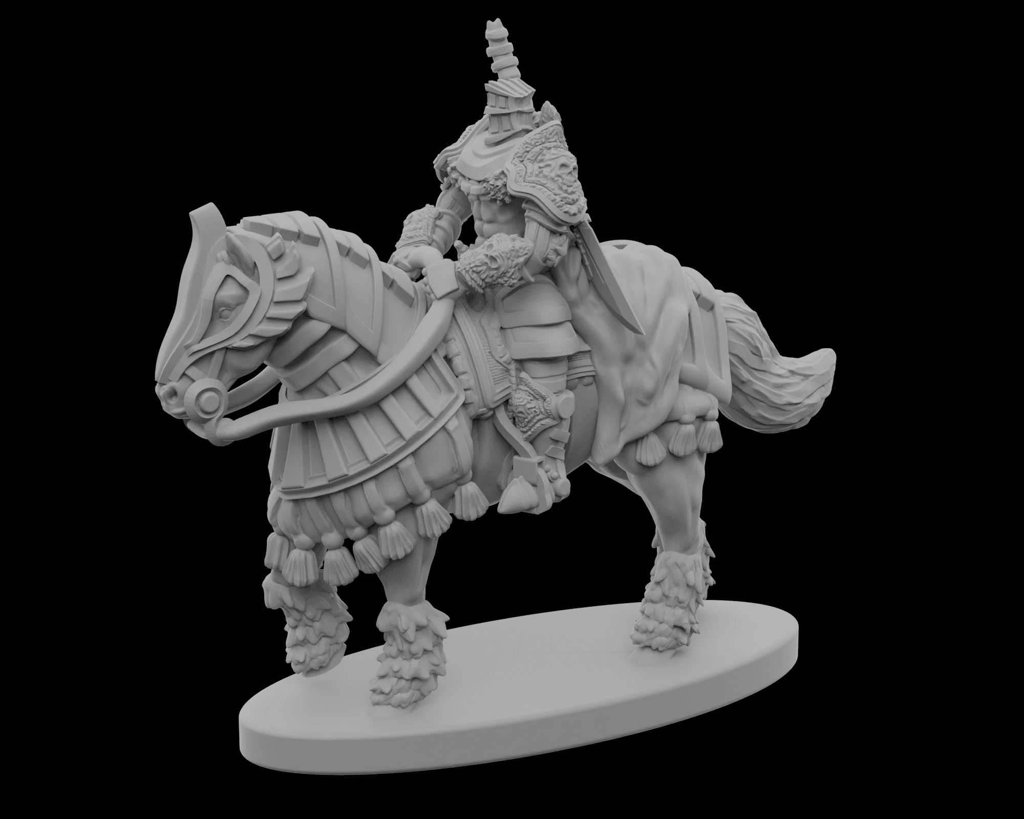 Heavy Armor Horsed Knight - V1 - by STF_CSC