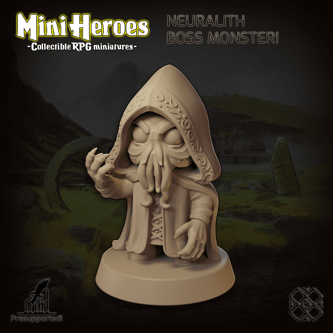 Mini Heroes - Collectible RPG Miniatures (Neuralith, Cthulhu, Encounter, Chibi)