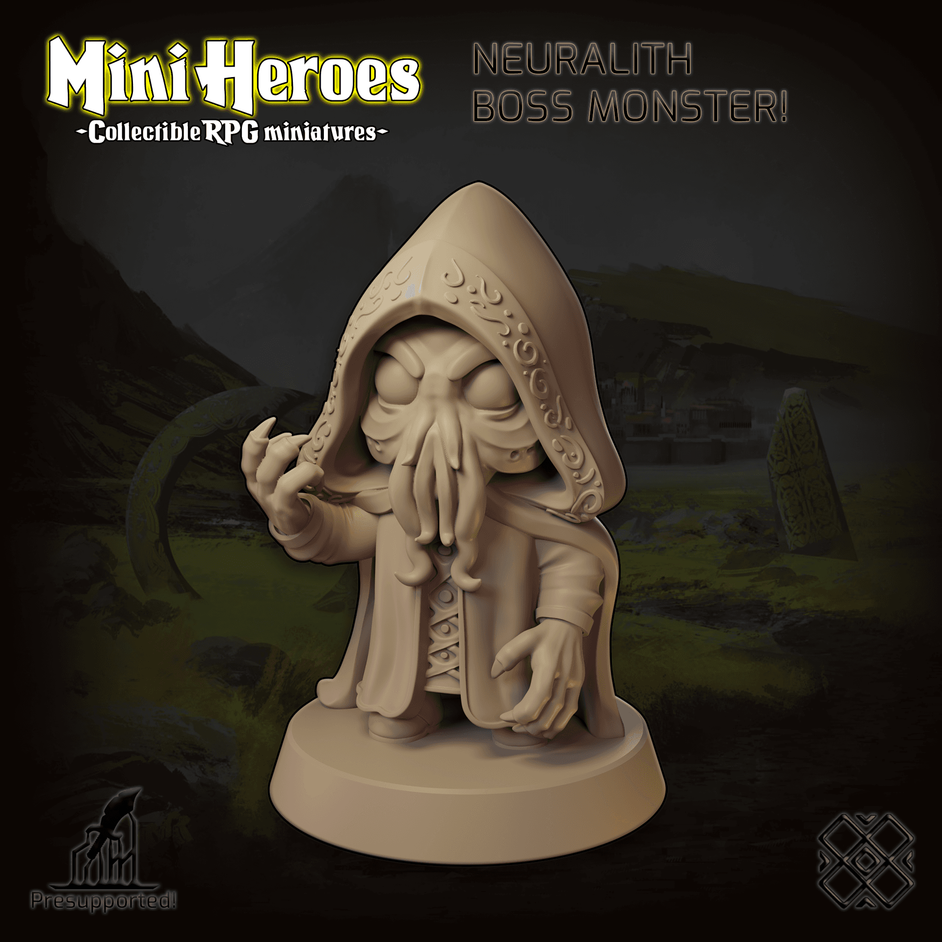 Mini Heroes - Collectible RPG Miniatures (Neuralith, Cthulhu, Encounter, Chibi)