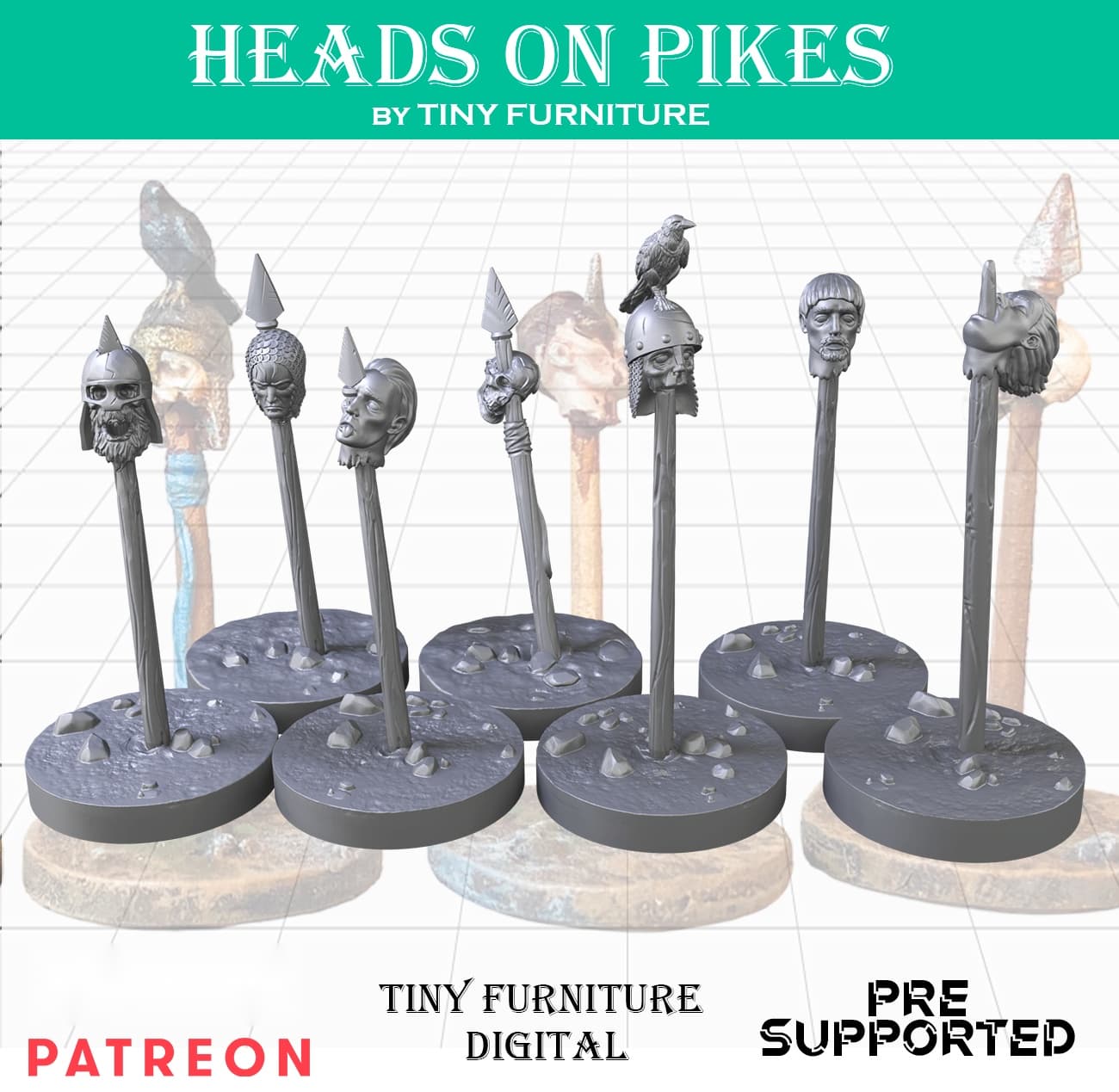 Heads on pikes (Harvest of War)