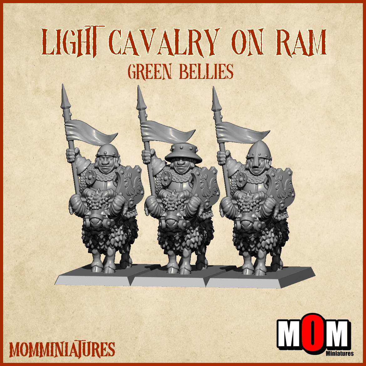 Light Cavalry on ram (Green Bellies)