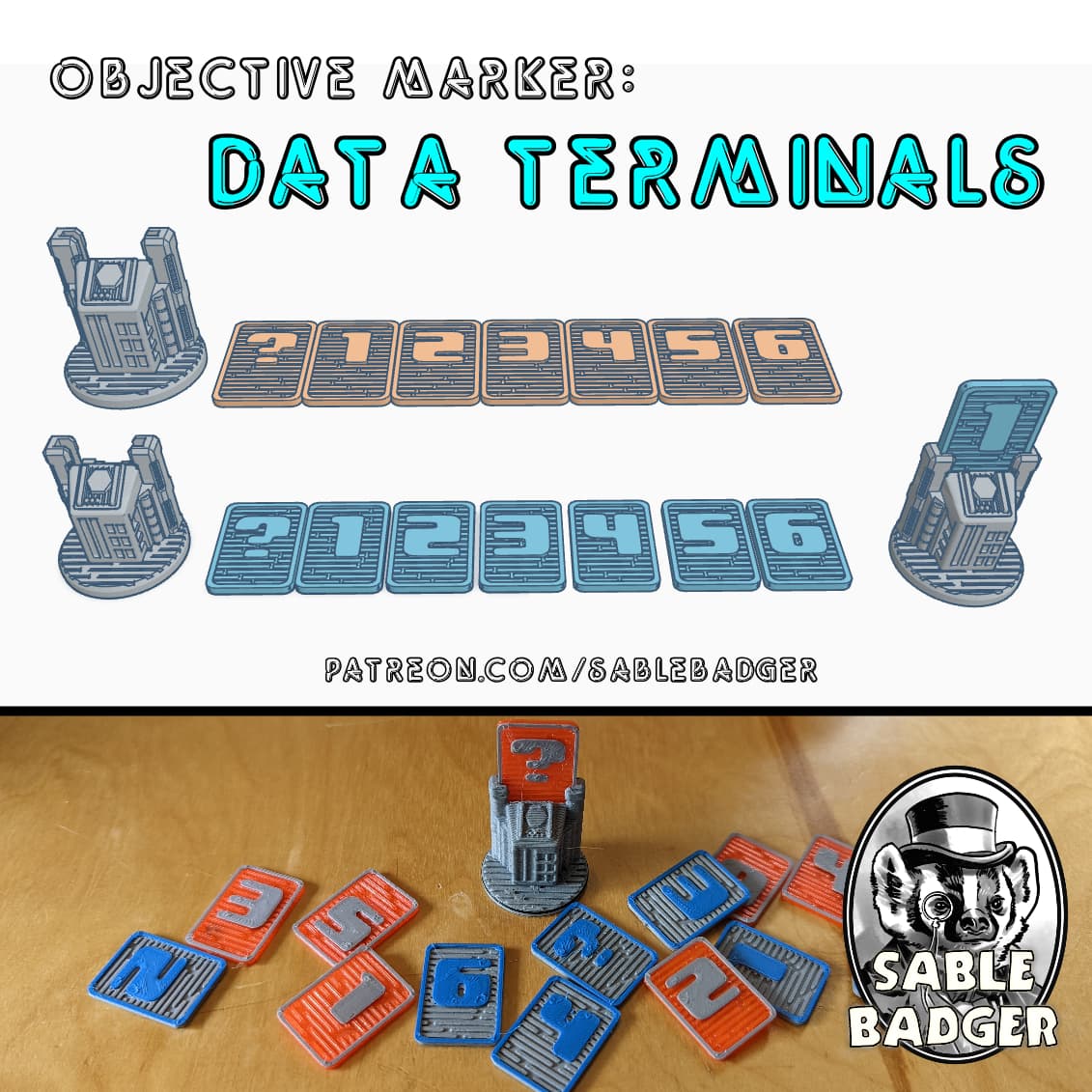 Objective Markers - Sci Fi Data Terminal