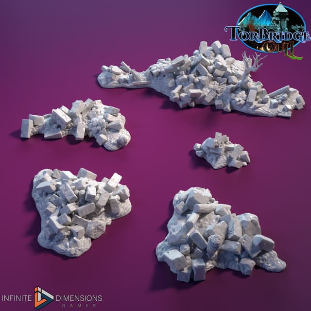 Stone Debris Piles (bridge expansion set)