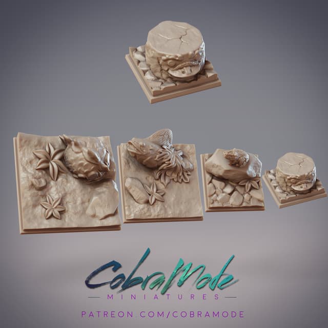 Tropical Ruins Square Base Pack (4pc)