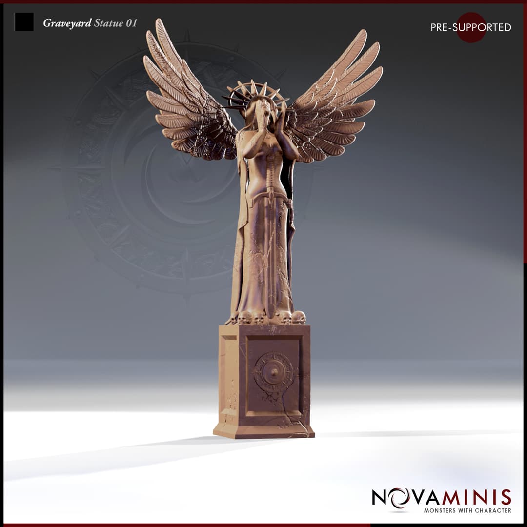 Graveyard Statue 01