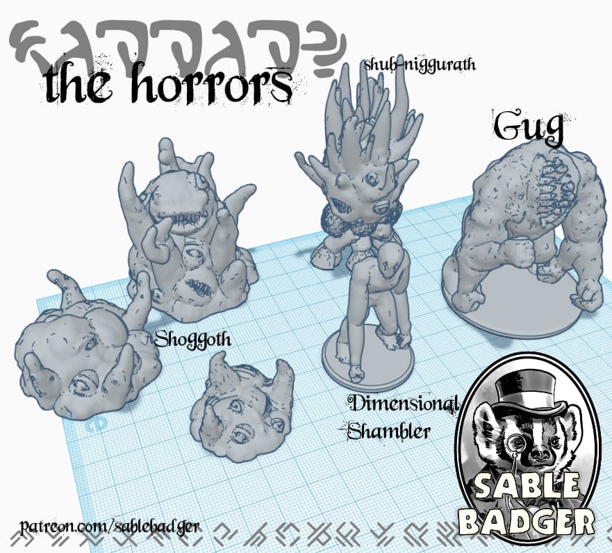 Minis - Cthulhu Horrors set 1