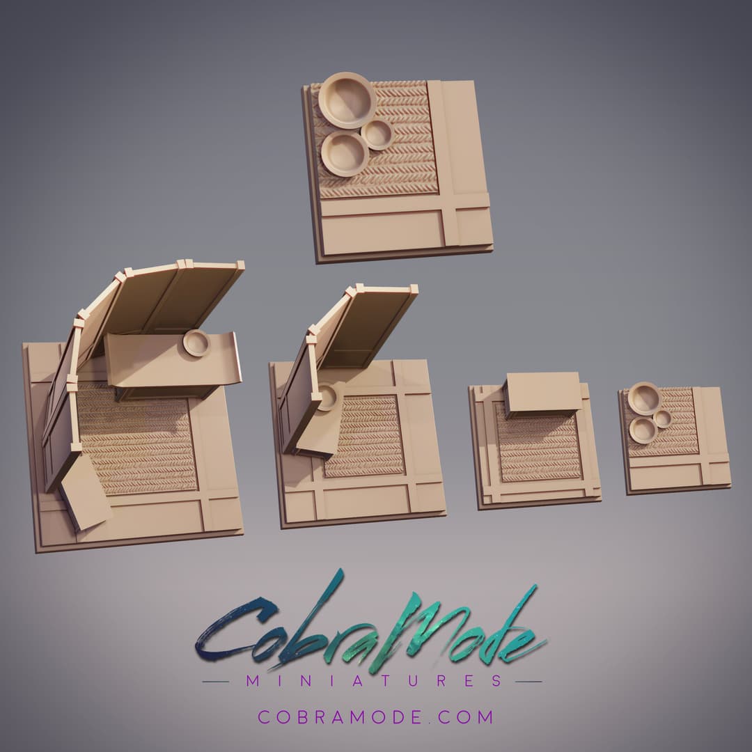 Meditation Room Square Base Pack (4pcs)