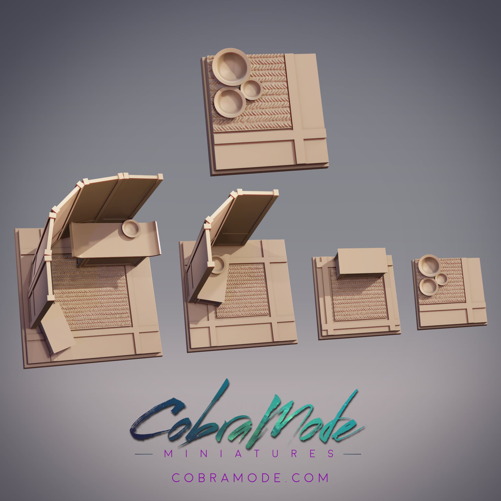 Meditation Room Square Base Pack (4pcs)