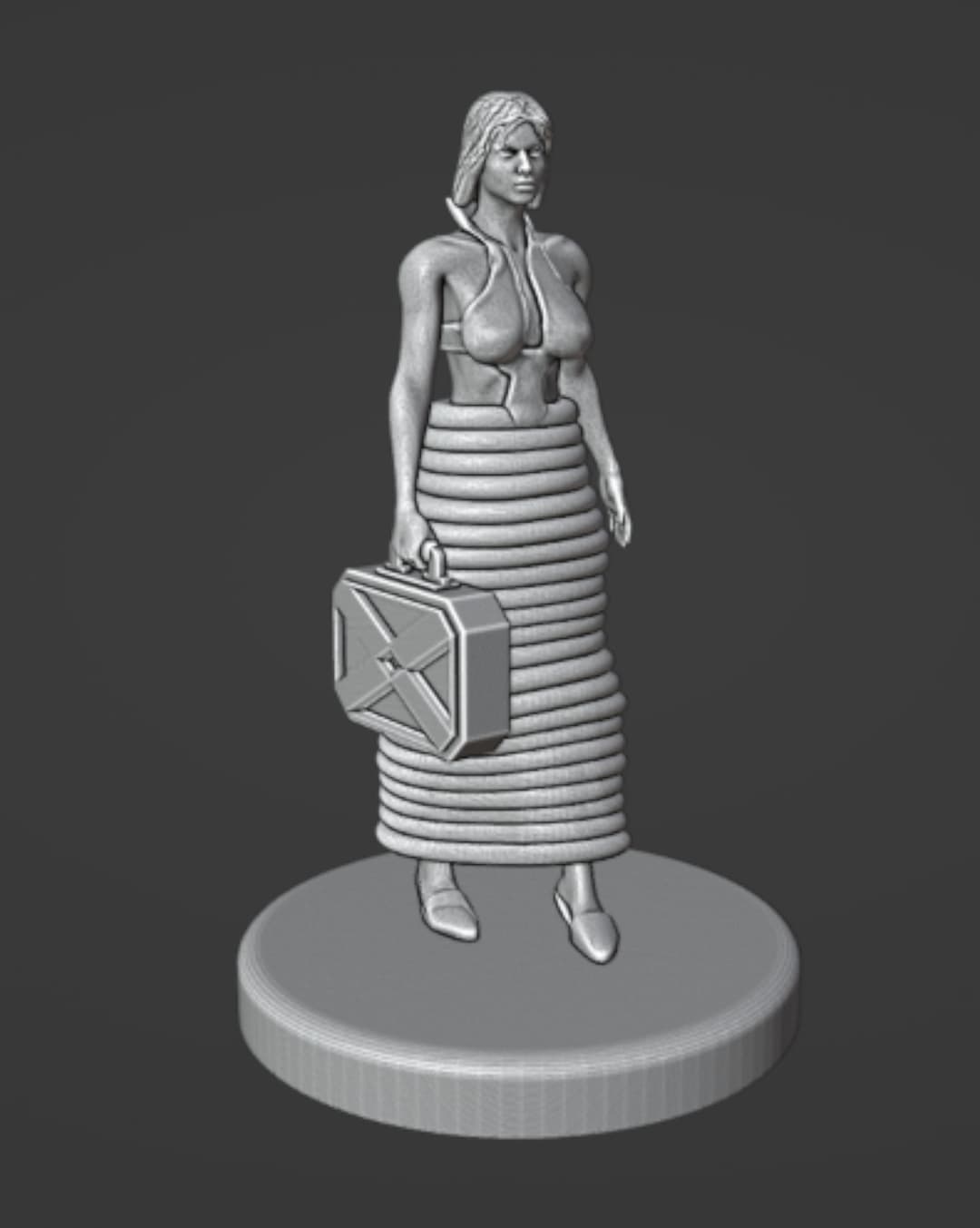 Science Fiction Business Woman Miniature