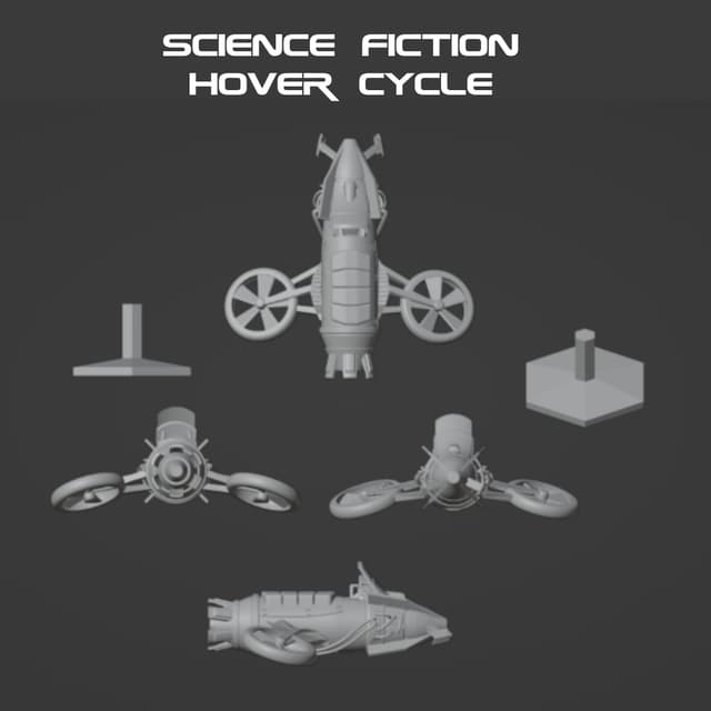Science Fiction Hover Cycle