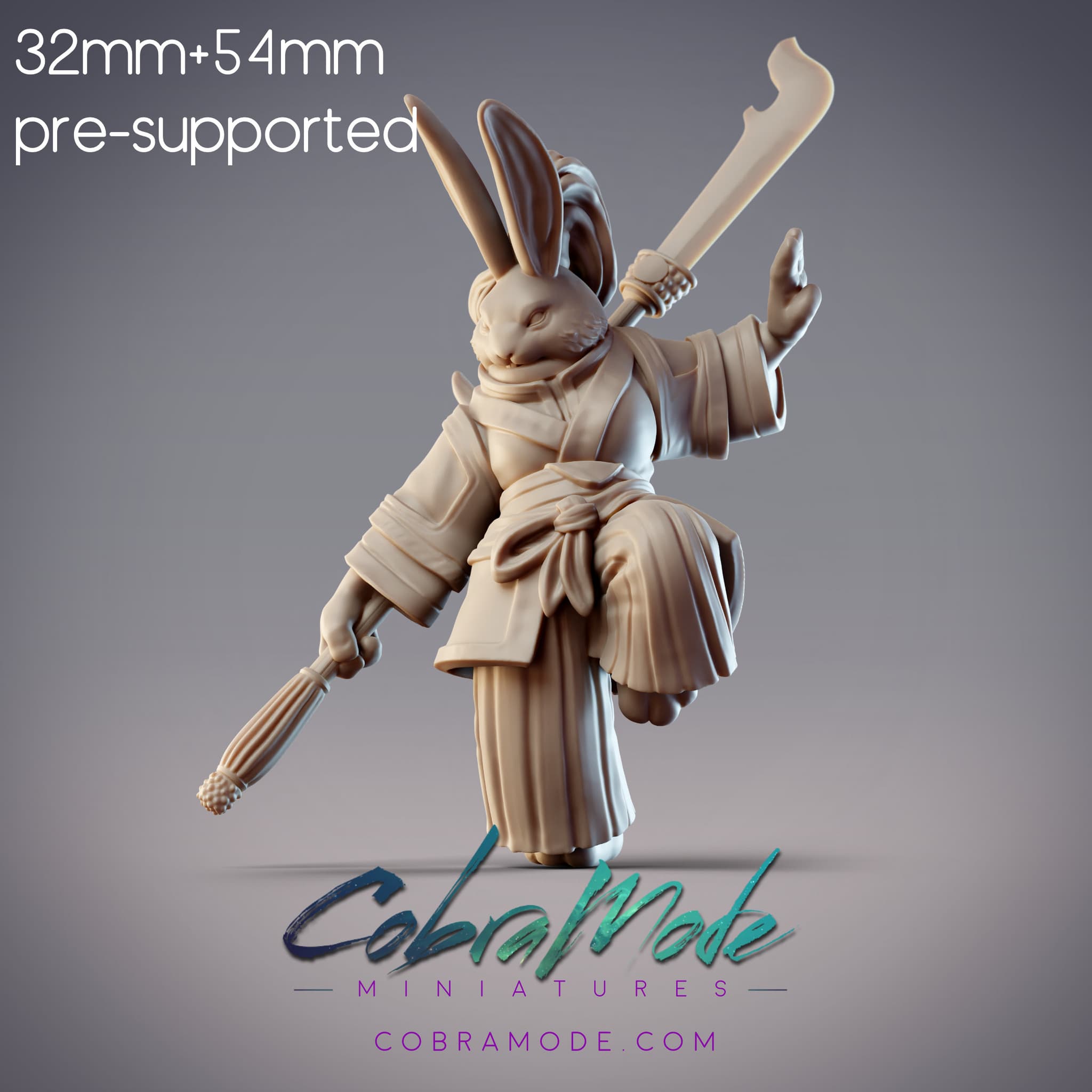 Rabbitfolk Warrior - Sunset Jade, Guanghan Swordswoman (Pre-Supported)