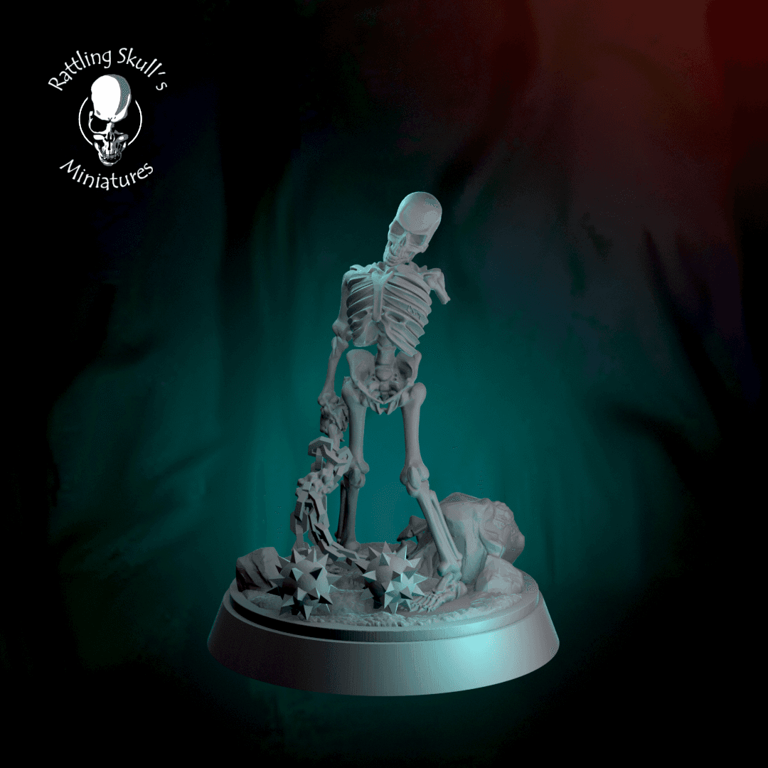 Skeleton with Flail pre supported