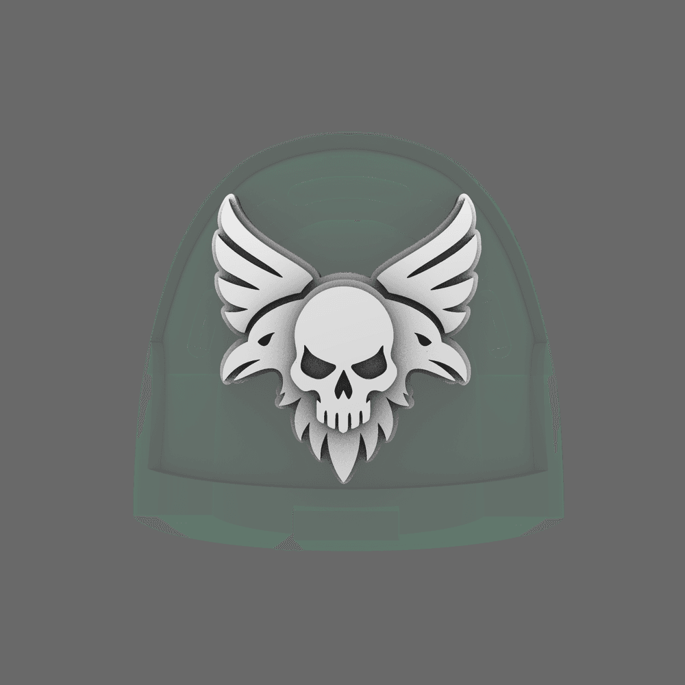Skull Ravens V10R Shoulder Symbols