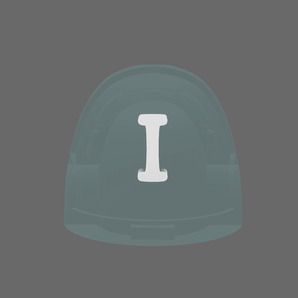 Space Knights V10R Standard Roman Numeral 01 Shoulder Symbols
