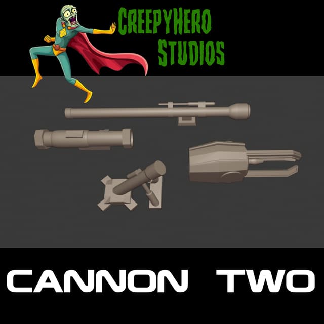 Gaslands Cannon Two Set
