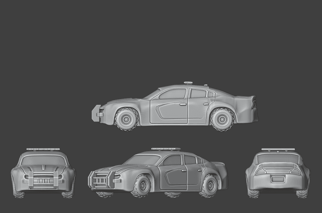 Modern Police Car