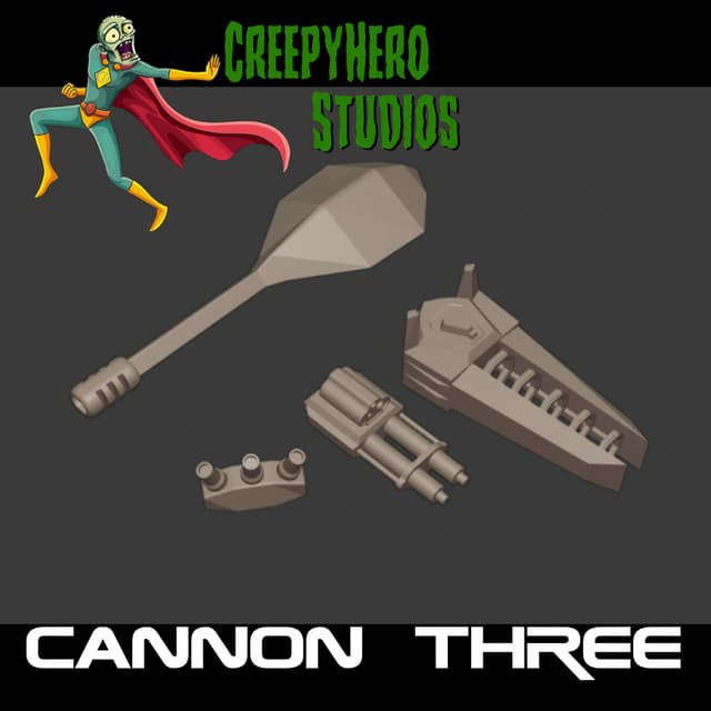 Gaslands Cannon Three Set