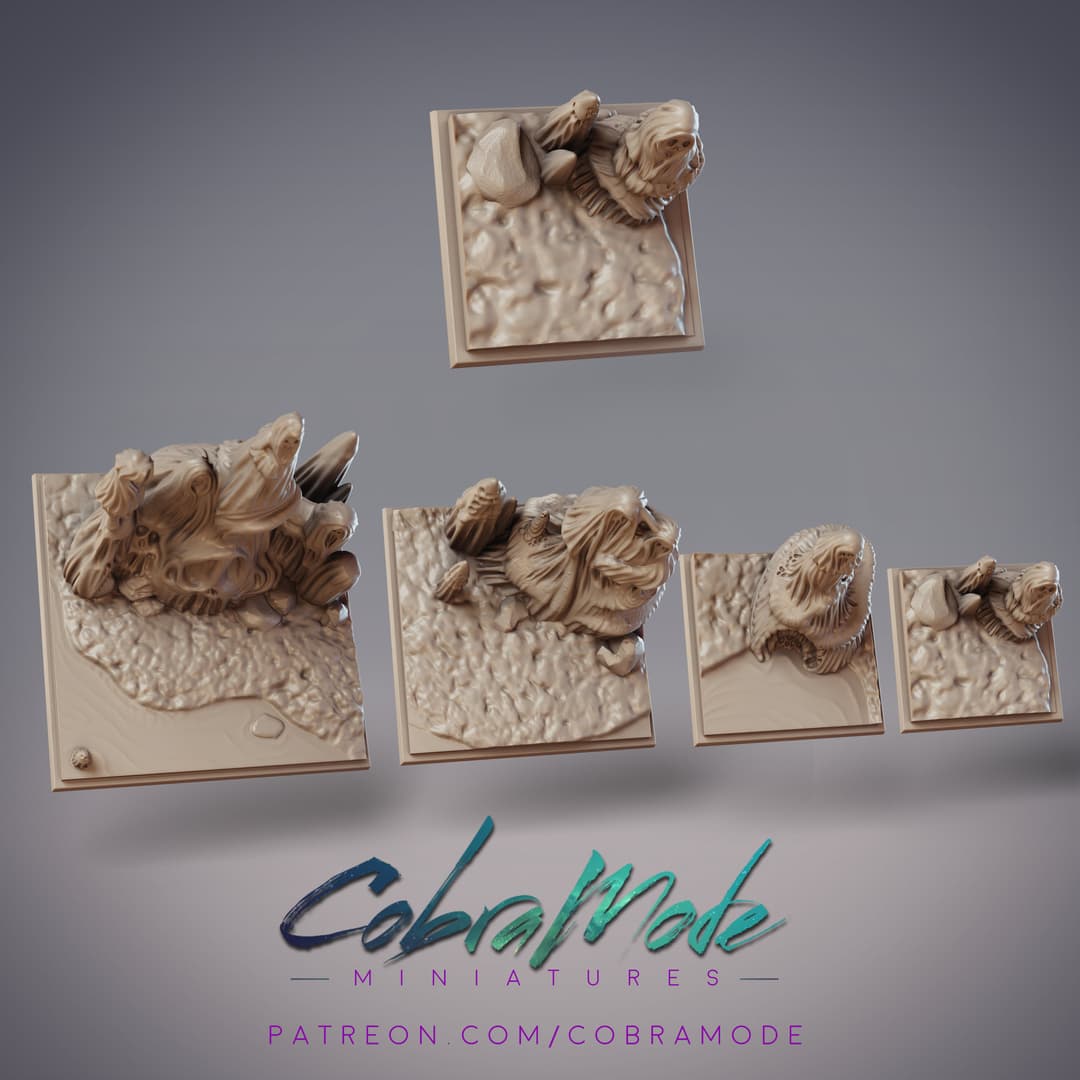Eerie Stones Square Base Pack (4pcs)