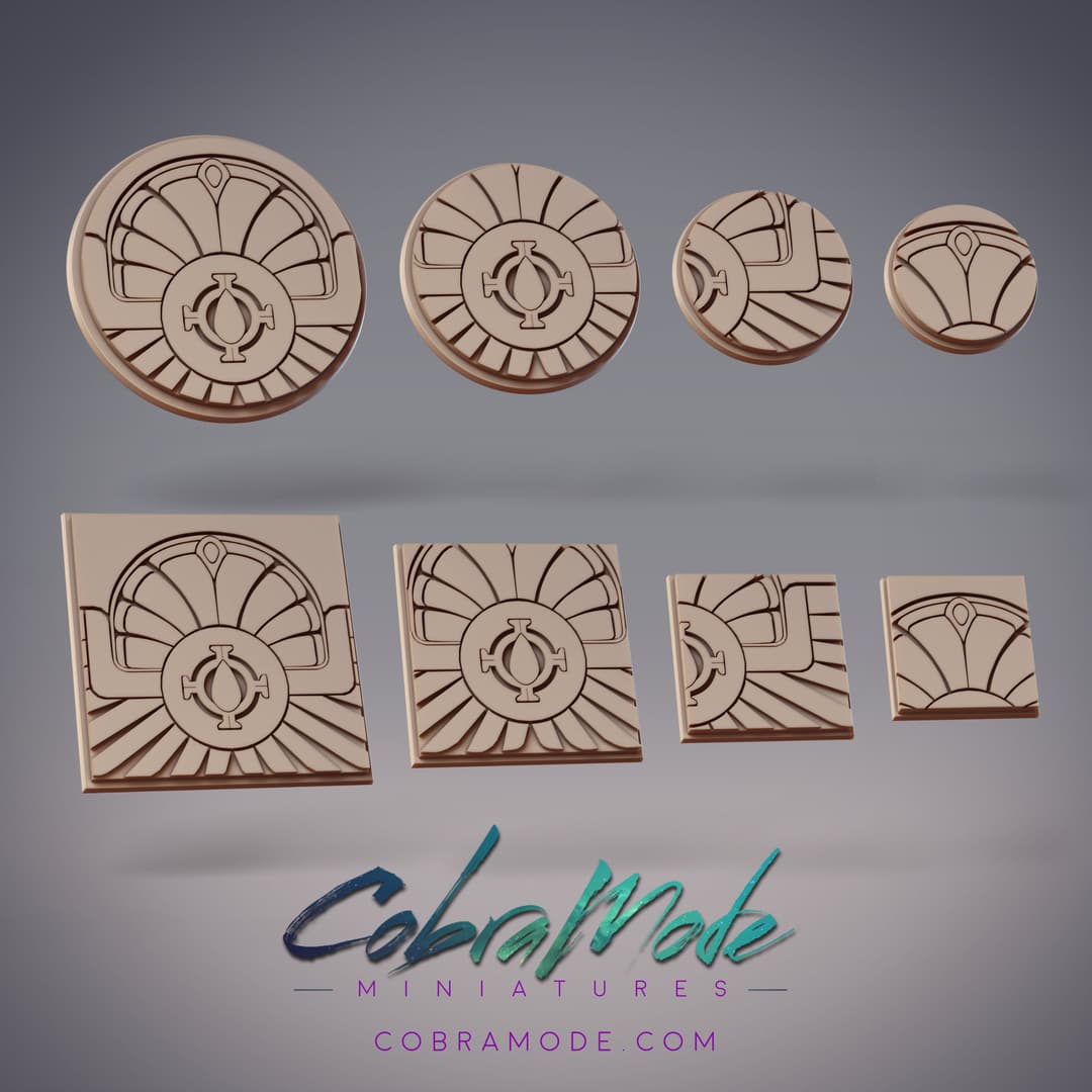 Winged Emblem Base Pack (8pcs) - Round and Square Versions