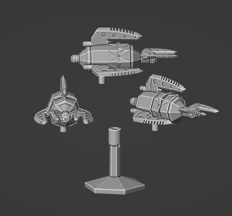 Blade Frigate Spaceship and Flightbase
