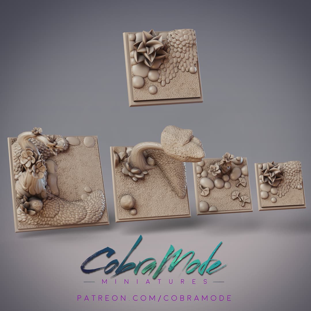 Bonsai Tree Square Base Pack (4pcs)