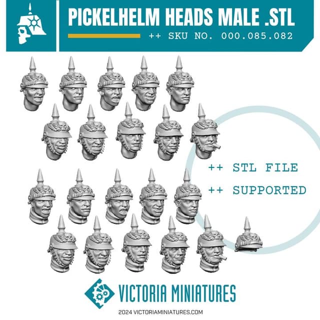 Pickelhelm Heads Male