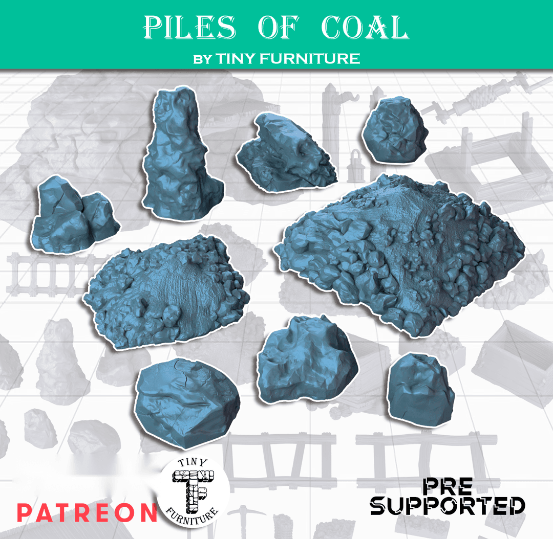 Piles of coal