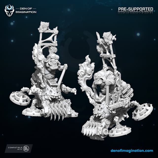 Chaos Plague - Plague Lawnmower and Drone Multipart Set