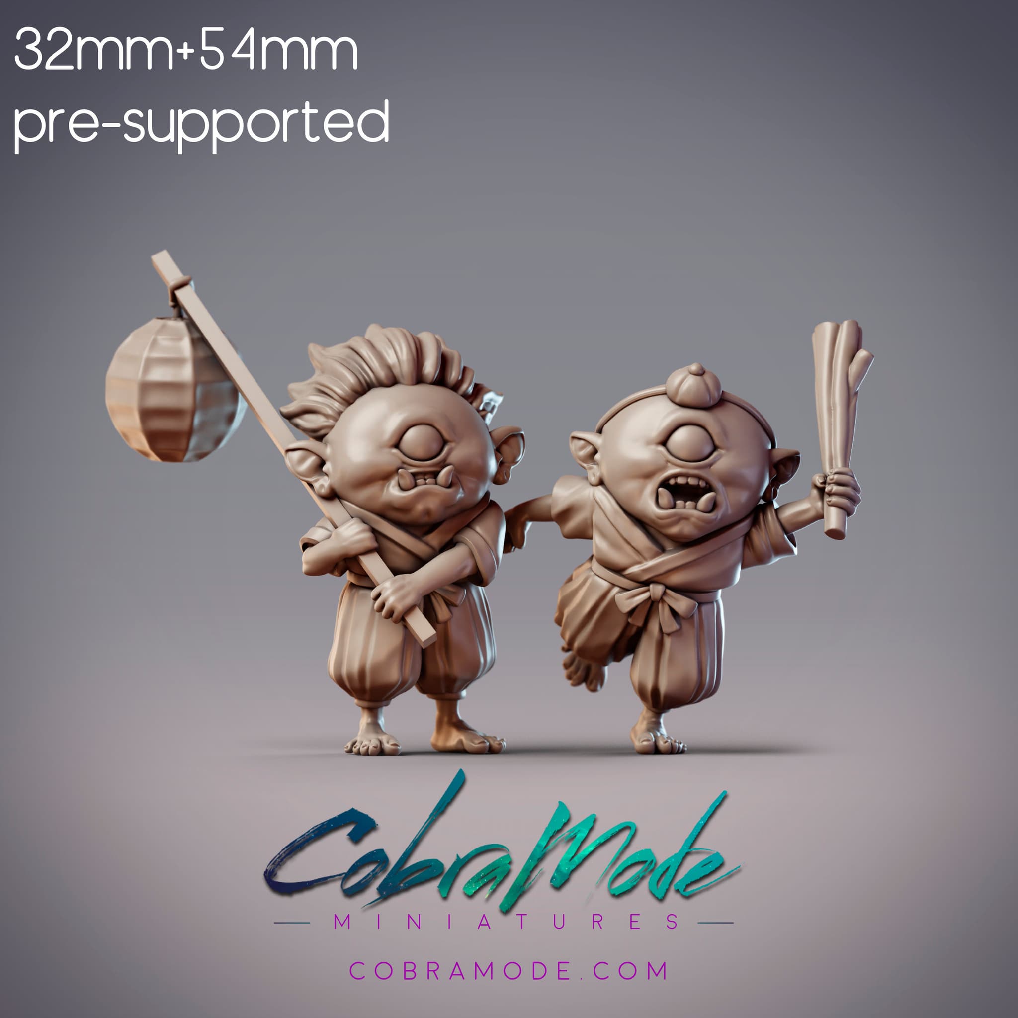 Goblin Kids - Futaba & Kozue, Oni Children (Pre-supported)
