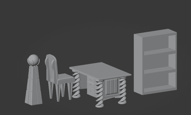 Fantasy Wizard Room Furniture Set