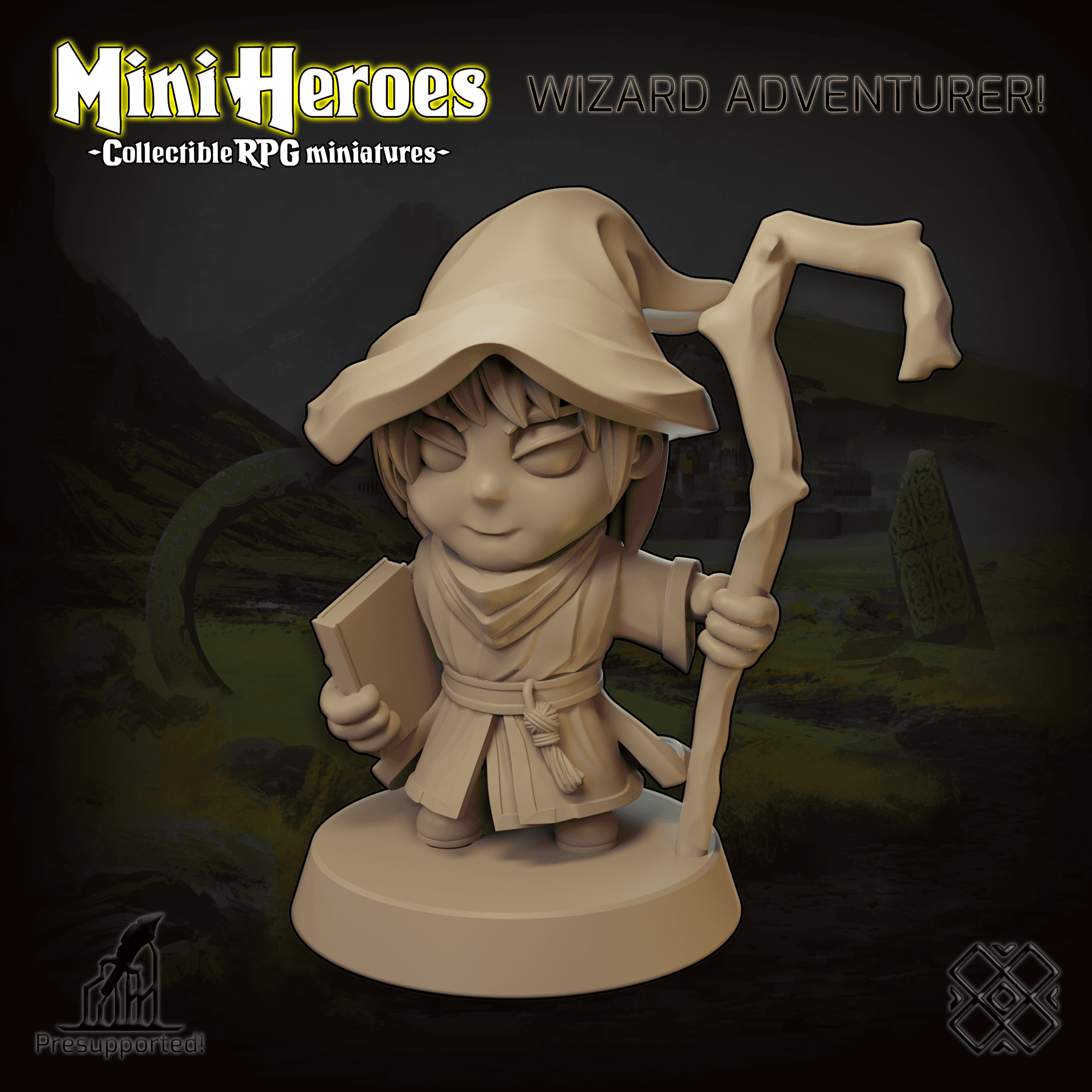 Mini Heroes - Collectible RPG Miniatures (Wizard, Mage, Chibi)