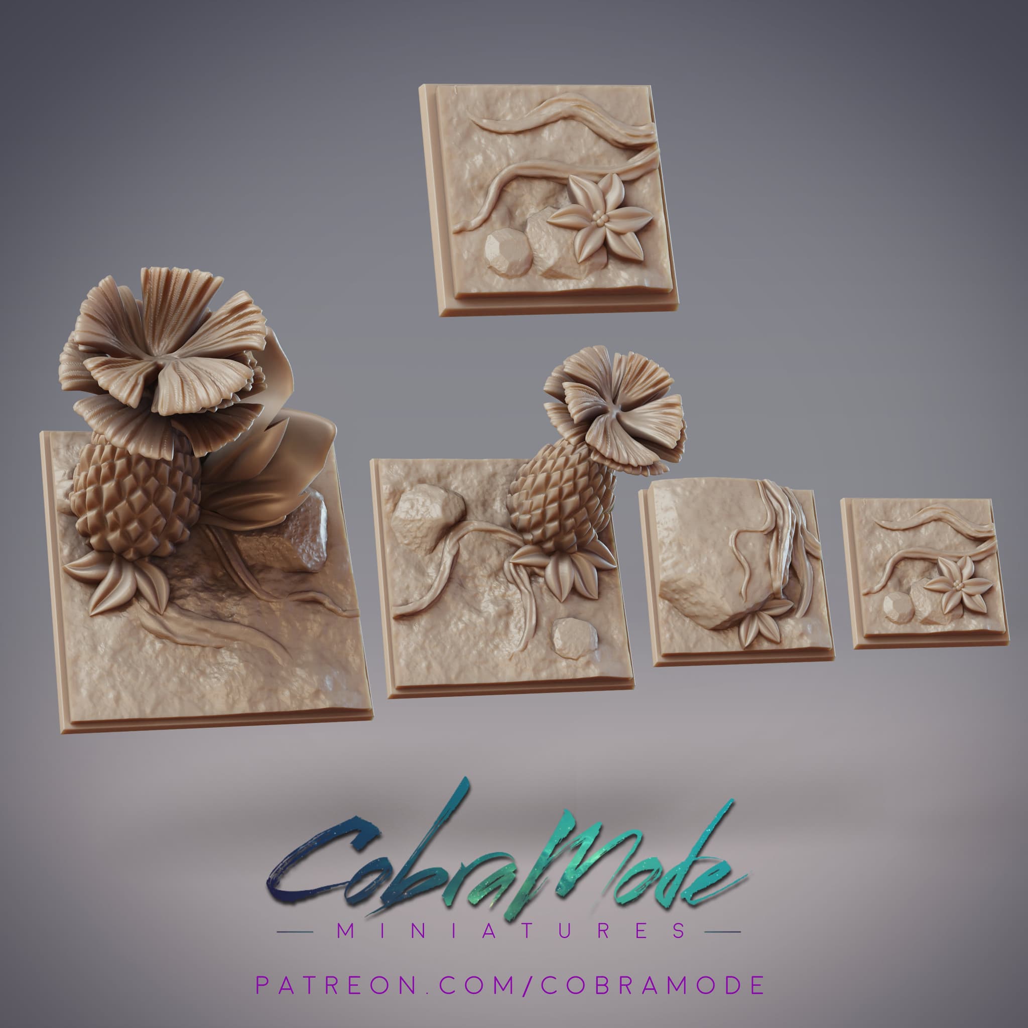 Jungle Square Base Pack (4pc)