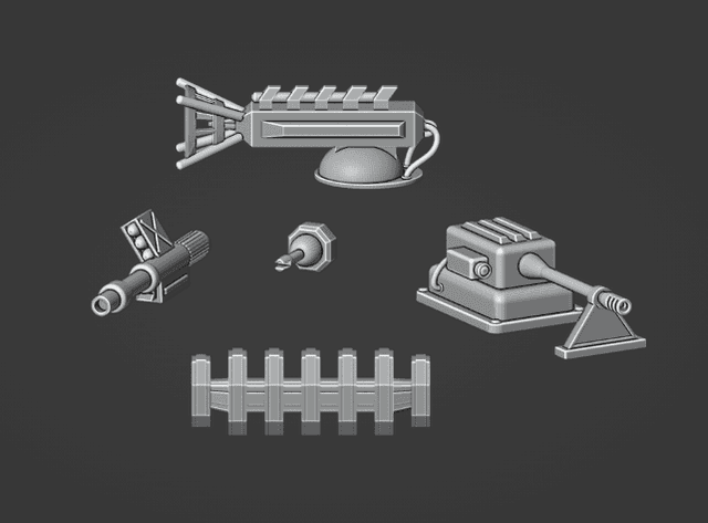 Gaslands 20mm Scale Highway Patrol Weapon Set