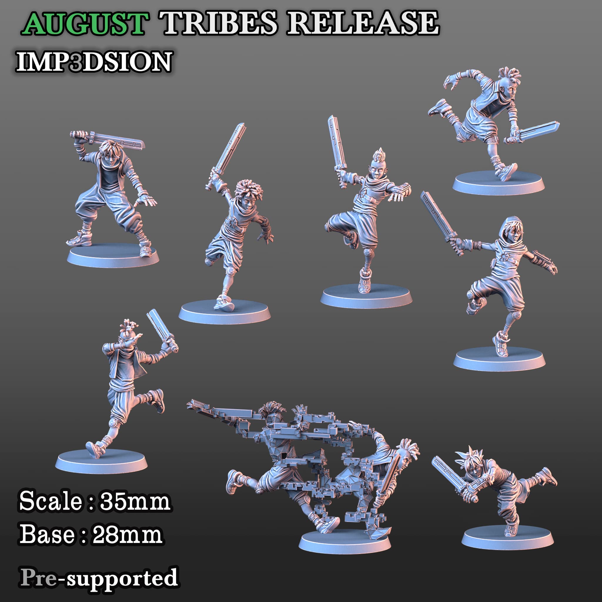 Temporal slidgers 8 miniatures