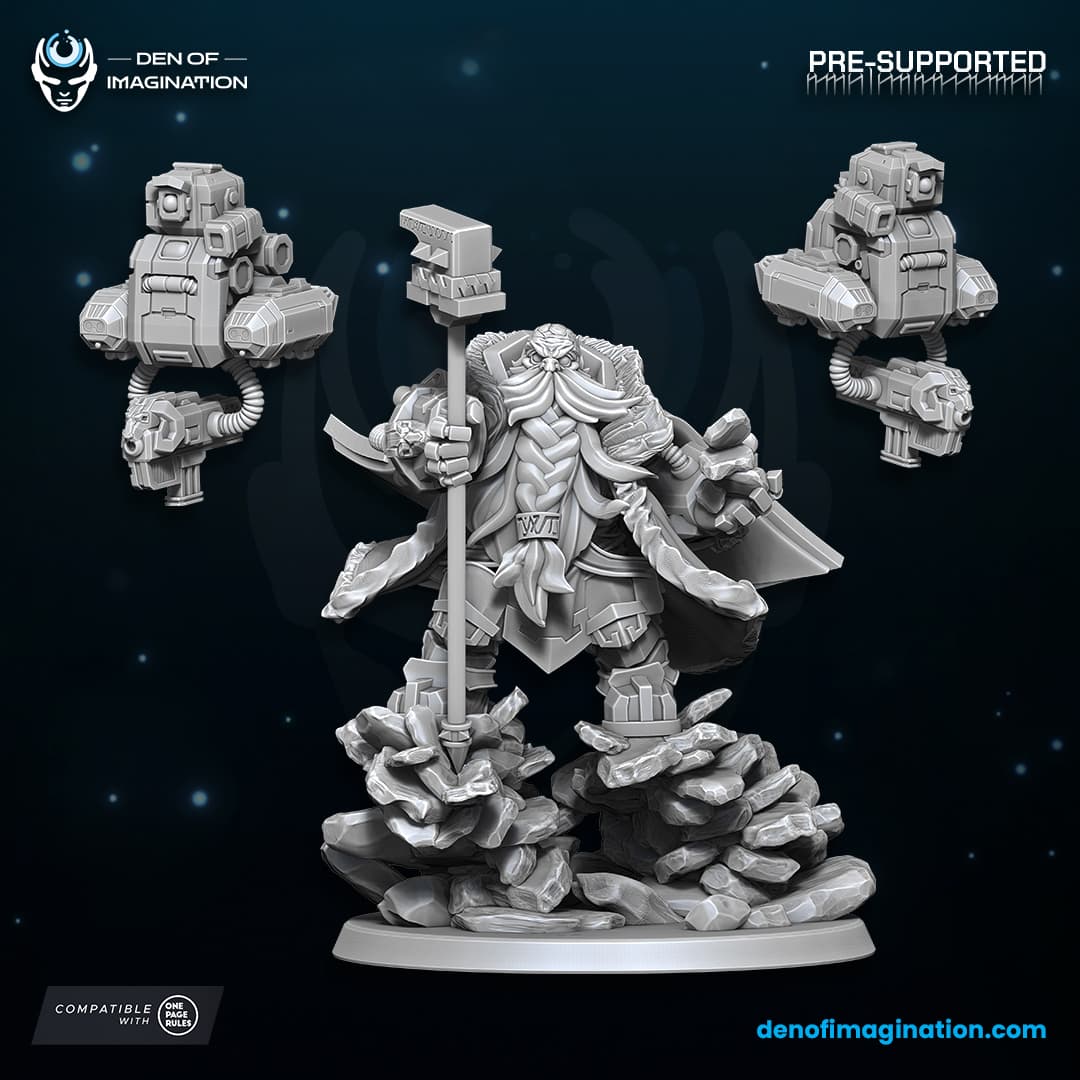 Space Dwarfs - Avalanche Lord with Drones Set