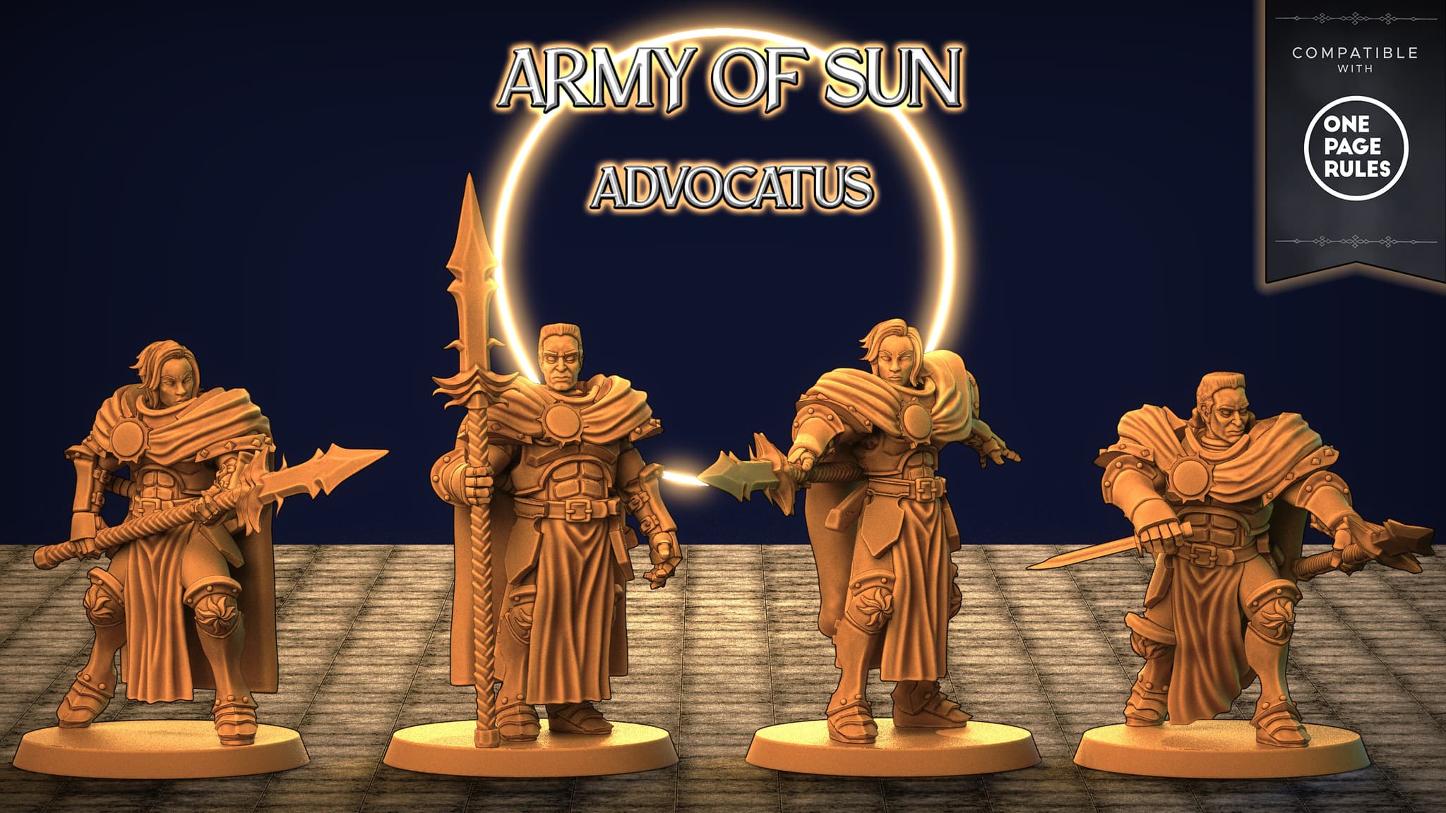 Advocatus pack ( 4 MINIATURES & 2 heads )