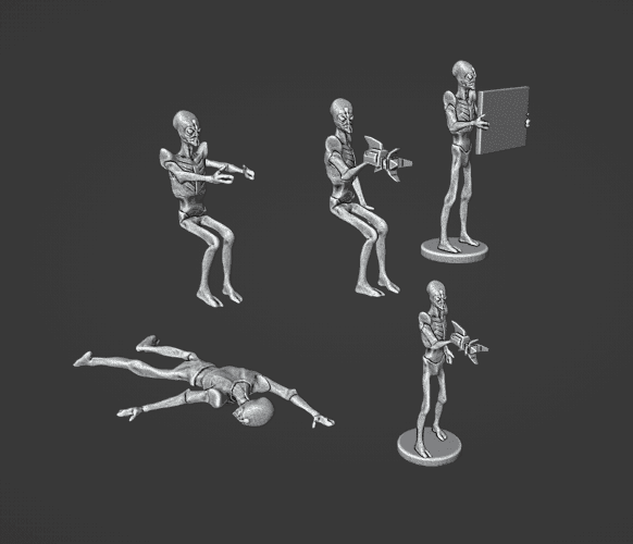 Gaslands Martian Alien Figure Set