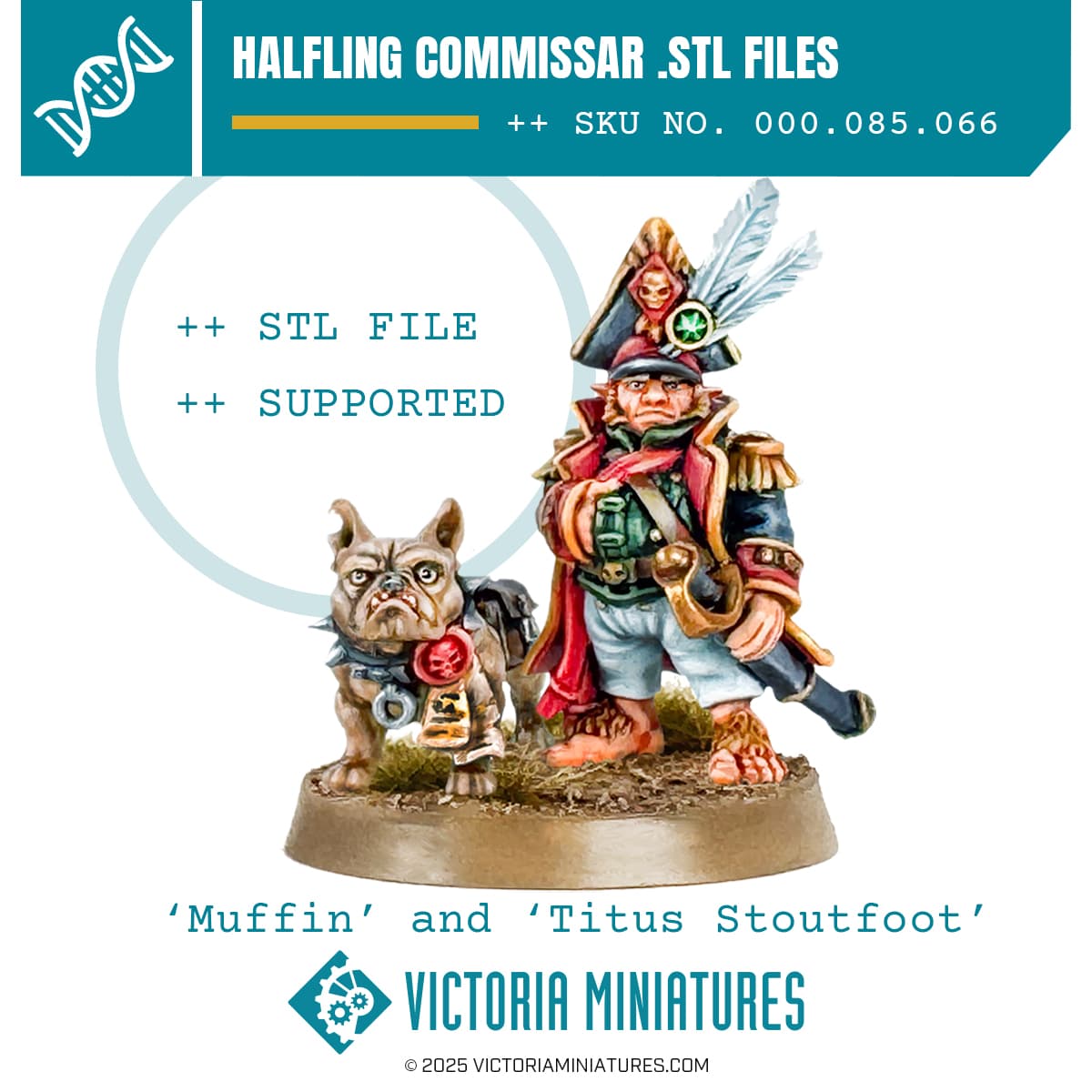 Halfling Commissar and Dog 