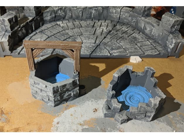 Fantasy Wargame Terrain - Well and Ruined Well