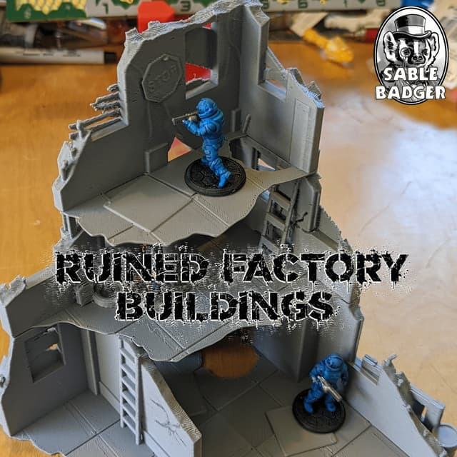 Post Apocalypse - Ruined Factory Buildings