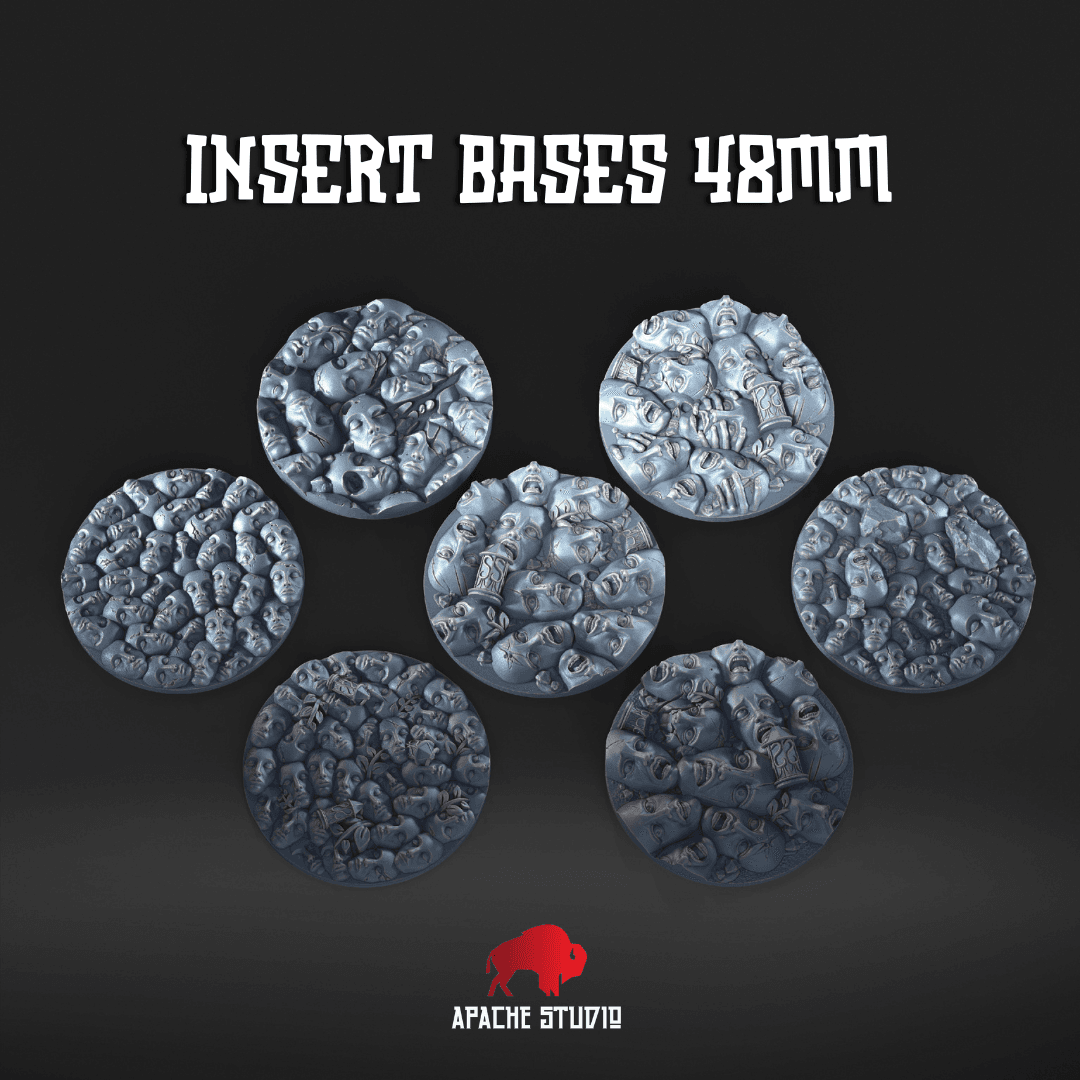 Kingdom Death Base Inserts (7) 48MM 