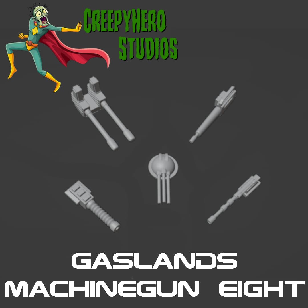 Gaslands Machinegun Eight Set