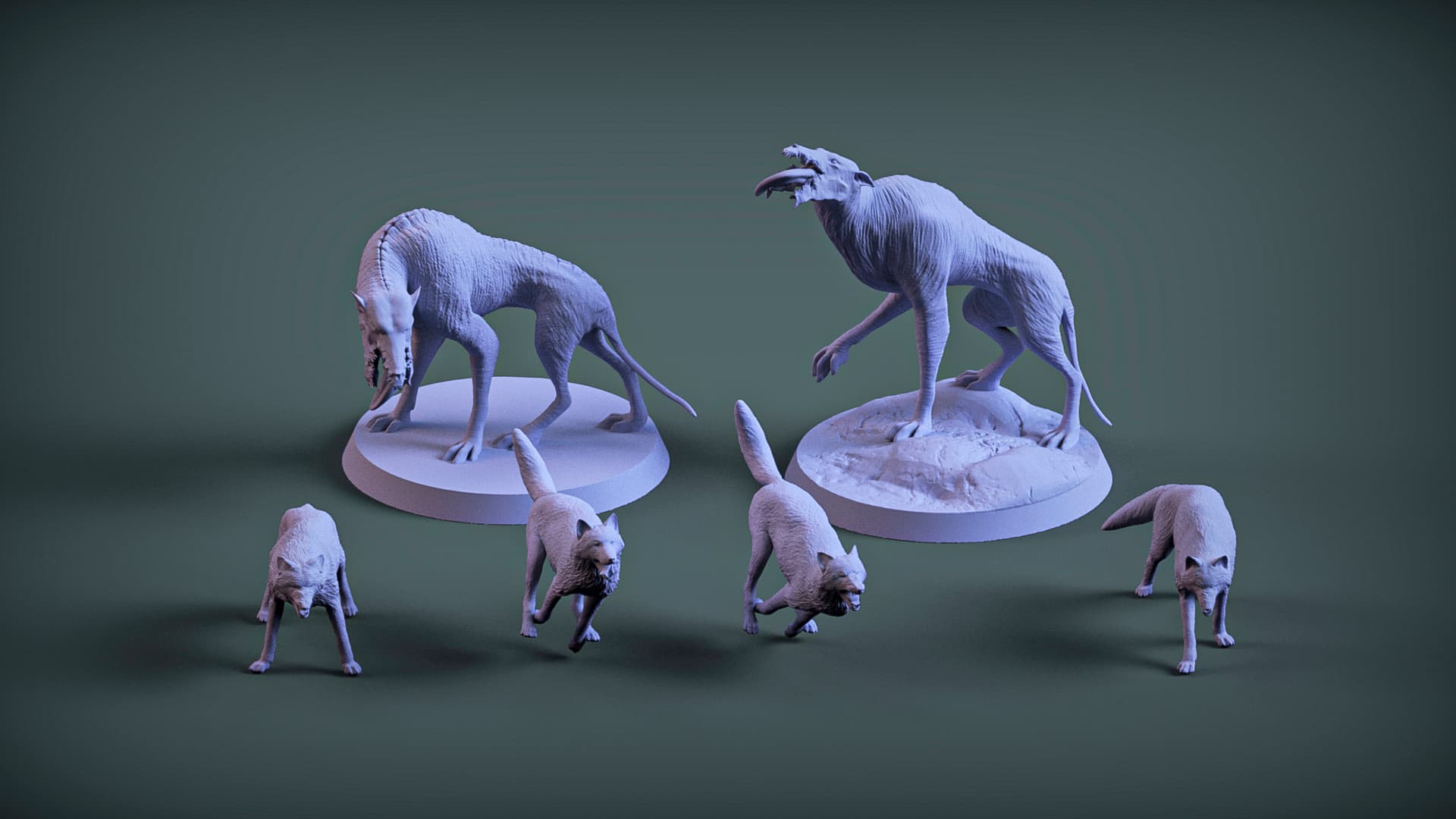 wolf & dogs & monsters