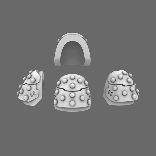 Space Knights V6 Stroud Studded Shoulder Pad Type A