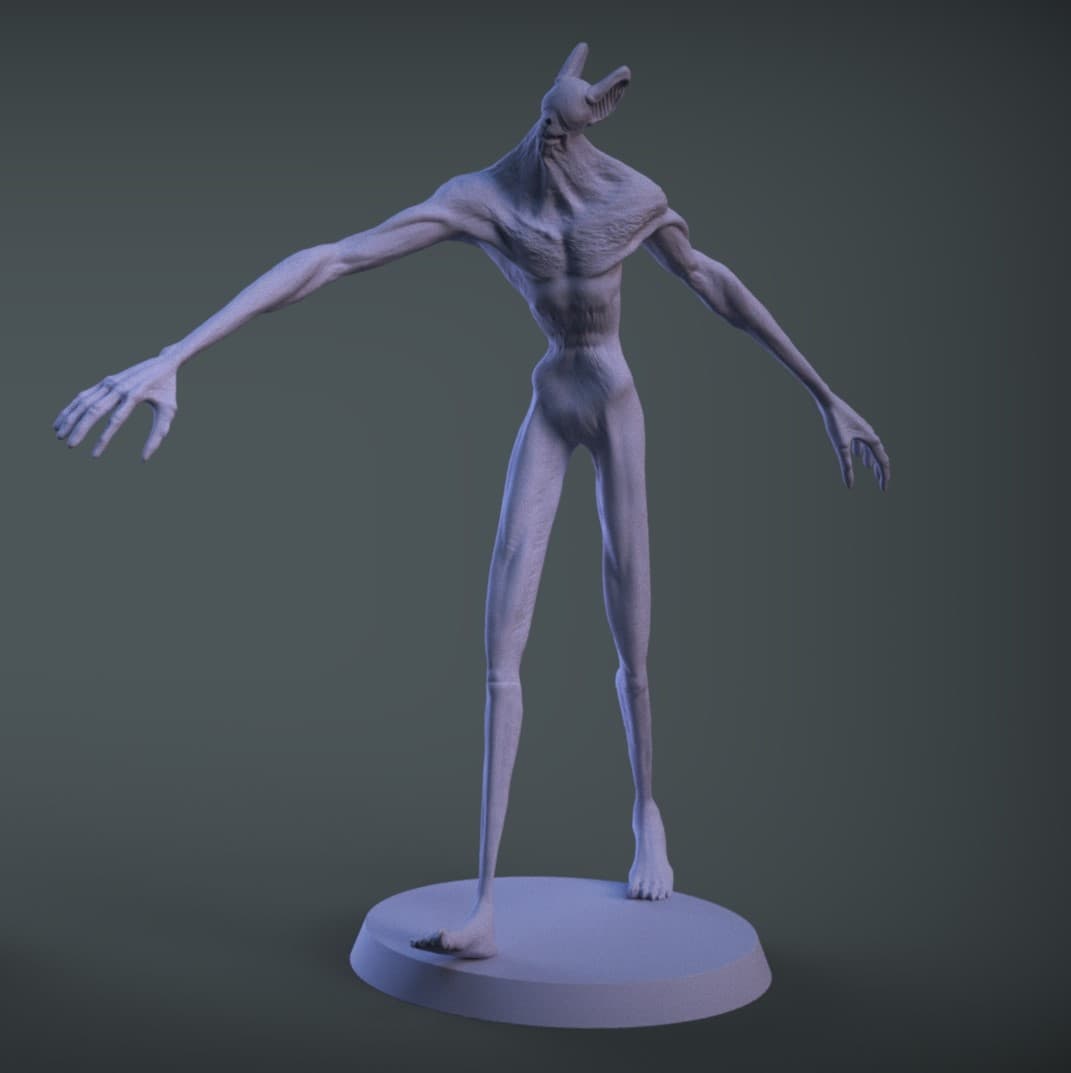 stickteethman walking