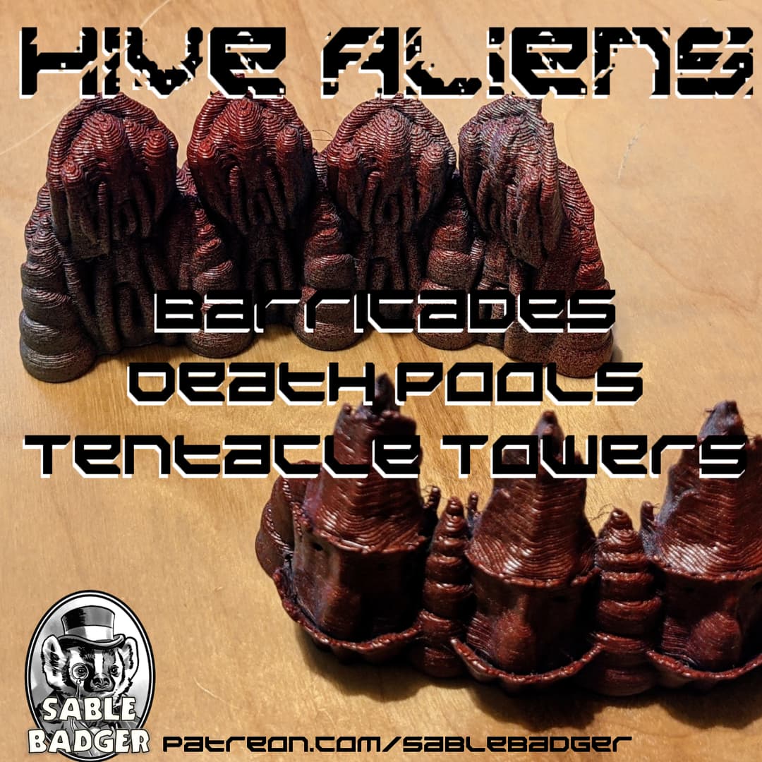 Hive Alien - Death Pools, Tentacle Towers, and Barricades