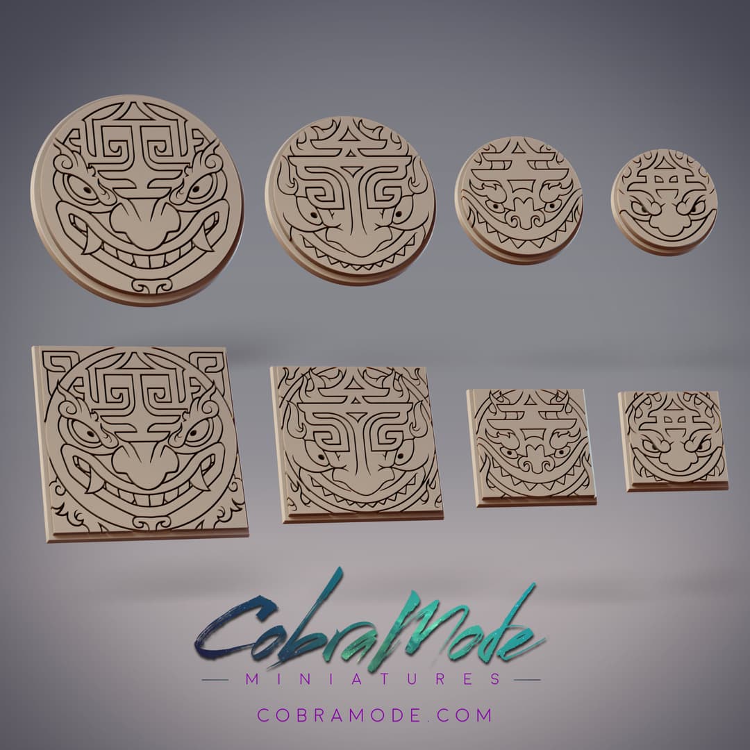 Goblin Emblem Base Pack (8pcs) - Round and Square Versions