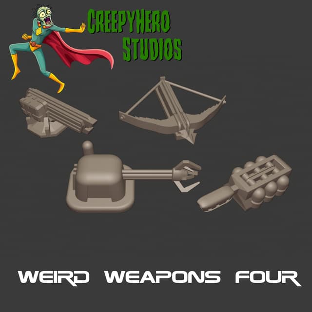 Gaslands Weird Weapon Four Set