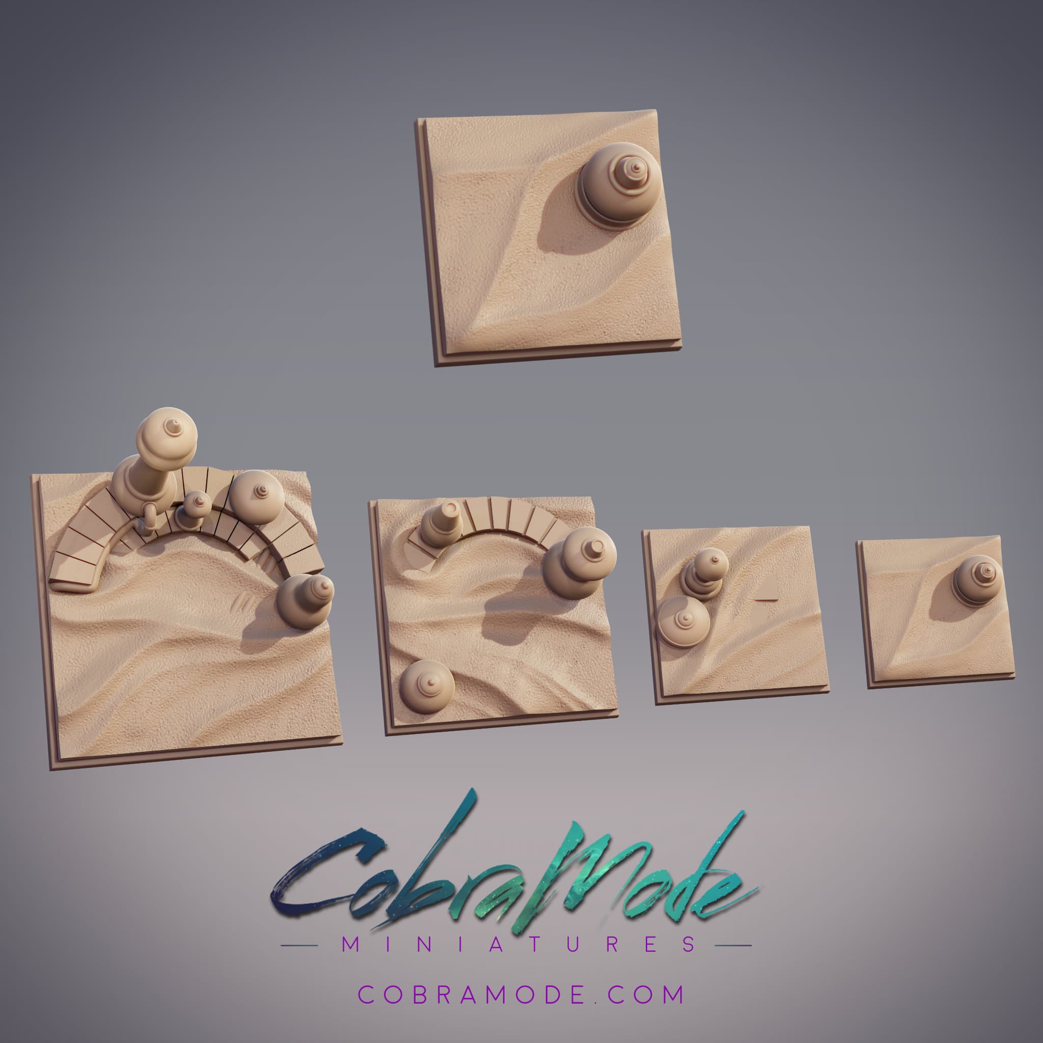 Gasworks Desert Square Base Pack (4pcs)