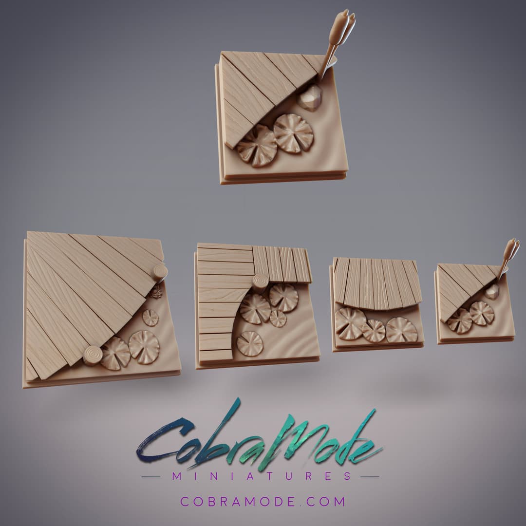 Water Walkway Square Base Pack (4pcs)